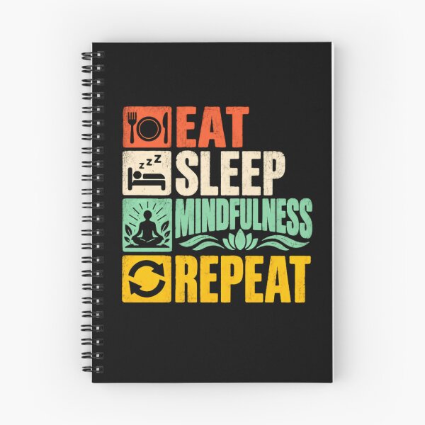 Item preview, Eat Sleep Mindfulness Repeat Meditation Yoga Wellness Living designed and sold by JonesFlora2025.