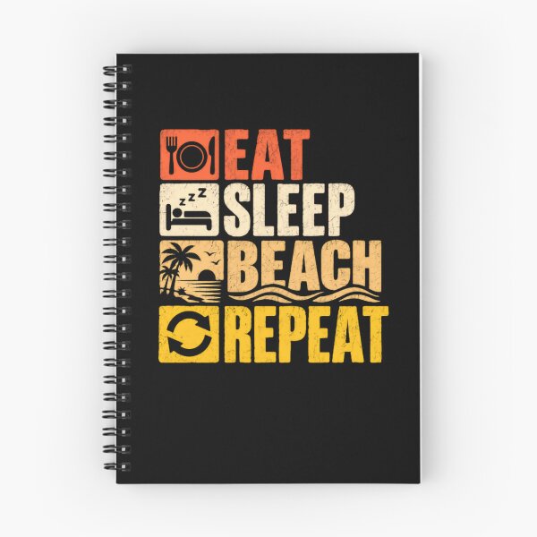 Item preview, Eat Sleep Beach Repeat Beach Lover Vacation Summer Holiday Getaway designed and sold by HumansStuck12.