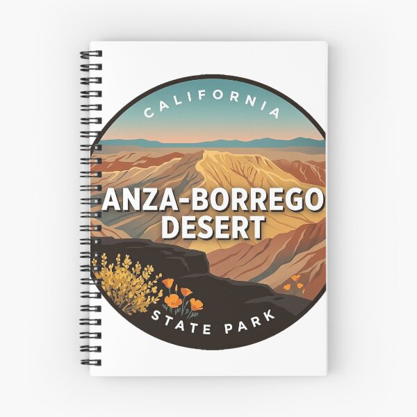 Item preview, Font's Point Anza-Borrego Desert Badlands Round Sticker California State Park designed and sold by DetourDgn.