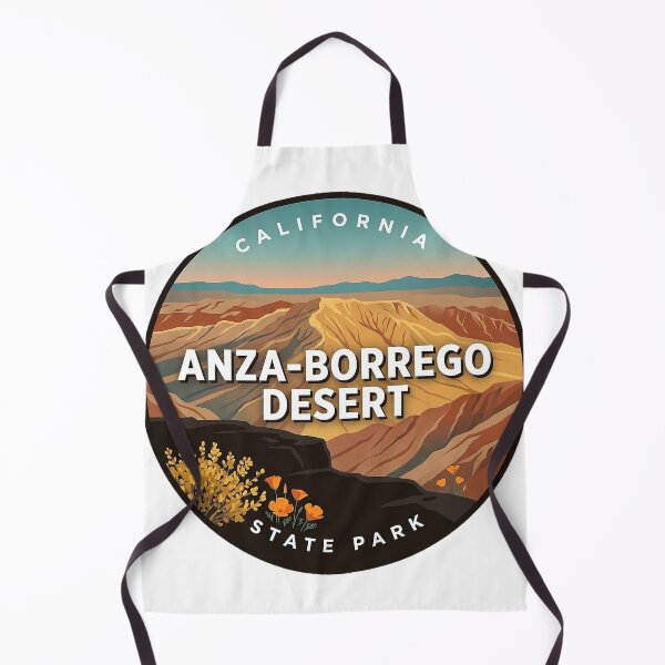 Item preview, Font's Point Anza-Borrego Desert Badlands Round Sticker California State Park designed and sold by DetourDgn.