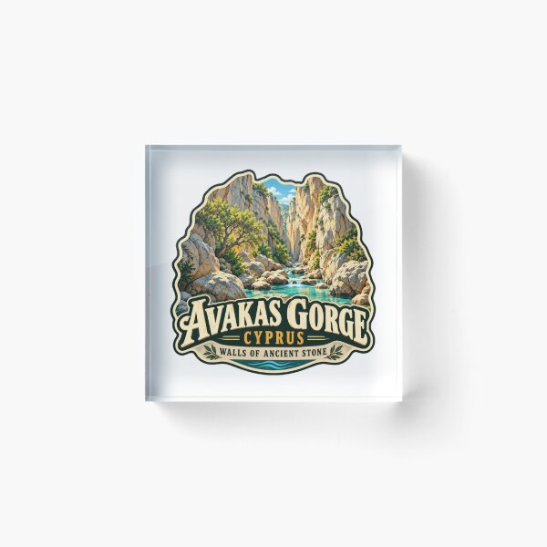 Item preview, Avakas Gorge Cyprus Walls Of Ancient Stone Travel Souvenir Hiking Vacation designed and sold by Star3NowForMe.