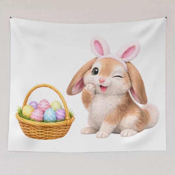 Item preview, Mini Lop Bunny Easter Basket designed and sold by Sillytoe.