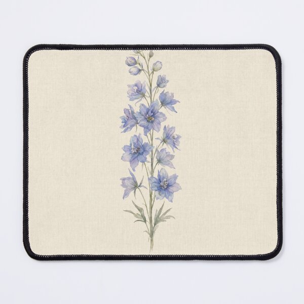 Item preview, July Birth Flower Larkspur Watercolor | Botanical Wall Art designed and sold by FixationStudio.