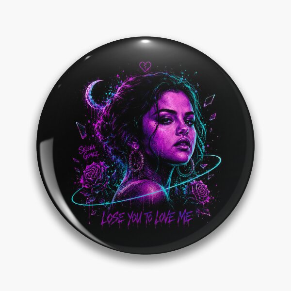 Item preview, Selena Gomez Lose You to Love Me Neon Portrait designed and sold by JMS-Artvintage.