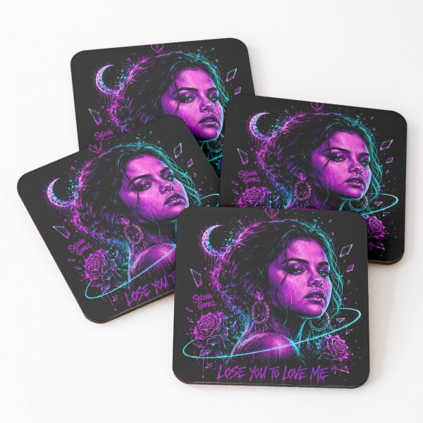 Item preview, Selena Gomez Lose You to Love Me Neon Portrait designed and sold by JMS-Artvintage.