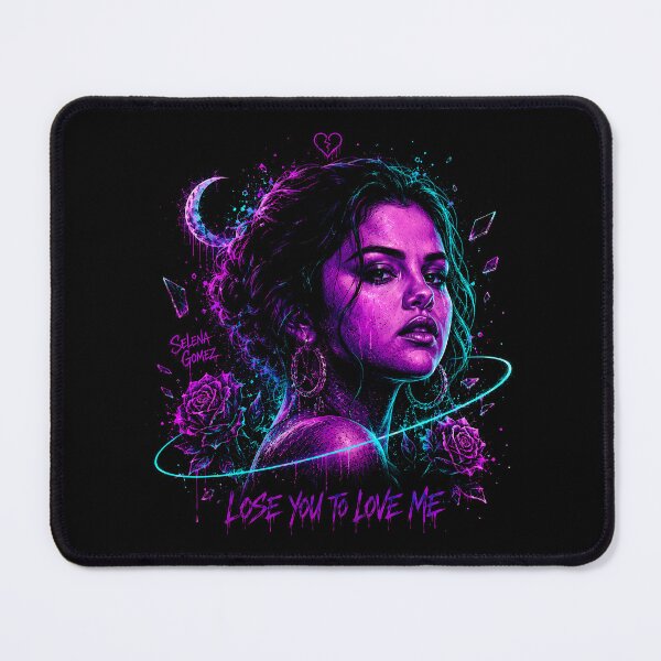 Item preview, Selena Gomez Lose You to Love Me Neon Portrait designed and sold by JMS-Artvintage.