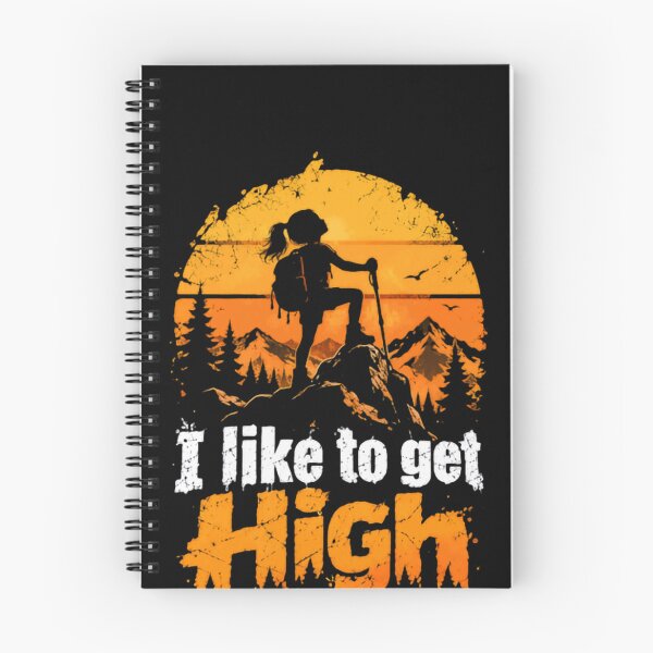 Item preview, I Like To Get High Mountain Hiker Outdoor Trekkers designed and sold by JonesFlora2025.