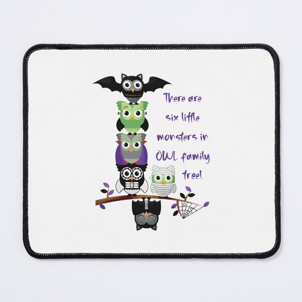 Item preview, Six…in OWL Family Tree (on White) designed and sold by PawsitiveMum3.