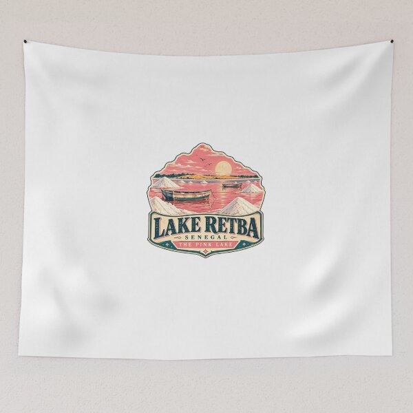 Item preview, Lake Retba Senegal The Pink Lake Travel Africa Explorer Tourist Destination designed and sold by Star3NowForMe.