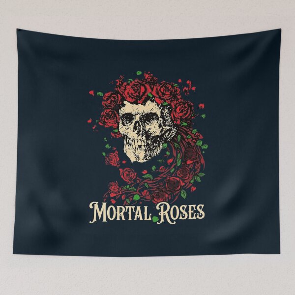 Item preview, Mortal Roses Skeleton Portrait Design designed and sold by Alexbridal.