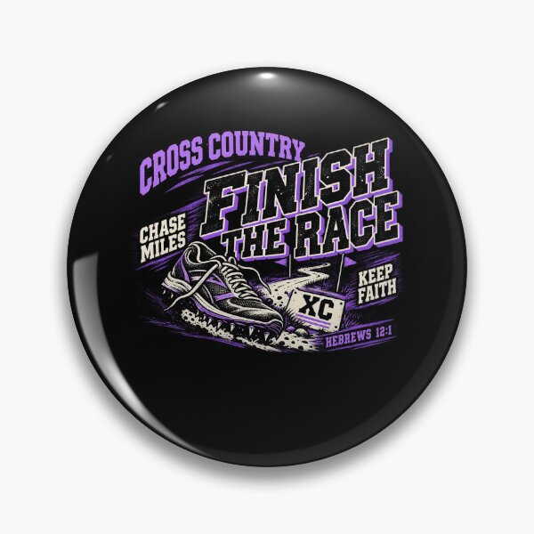 Item preview, Cross Country Finish The Race Hebrews 12 1 Christian Runner XC Graphic designed and sold by CaChimShop.