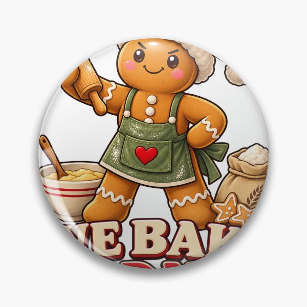 Item preview, We Bake at Dawn Christmas Gingerbread Baker designed and sold by skyartdesign.