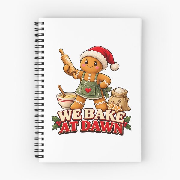 Item preview, We Bake at Dawn Christmas Gingerbread Baker designed and sold by skyartdesign.