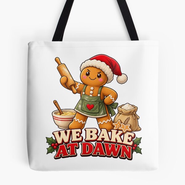 Item preview, We Bake at Dawn Christmas Gingerbread Baker designed and sold by skyartdesign.