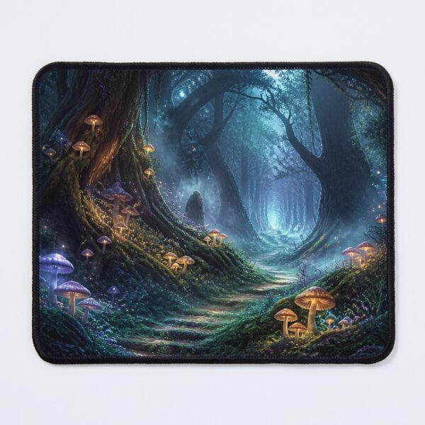 Item preview, Enchanted Bioluminescent Forest Path designed and sold by Bluejai Shop.