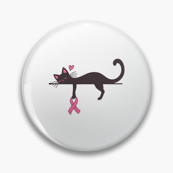 Item preview, Pink Ribbon Cat Breast Cancer Awareness Support designed and sold by khdmalakarak.