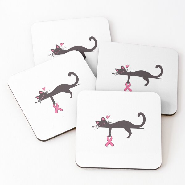 Item preview, Pink Ribbon Cat Breast Cancer Awareness Support designed and sold by khdmalakarak.