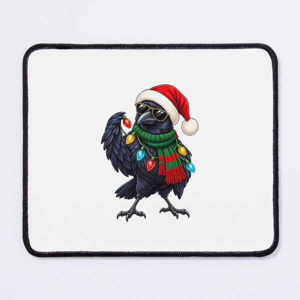 Item preview, Cool Christmas Raven in Sunglasses and Scarf designed and sold by skyartdesign.