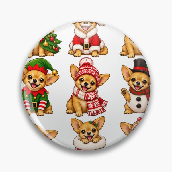 Item preview, Nine Festive Chihuahuas in Christmas Costumes designed and sold by skyartdesign.