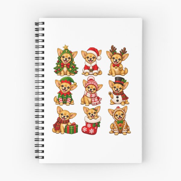 Item preview, Nine Festive Chihuahuas in Christmas Costumes designed and sold by skyartdesign.