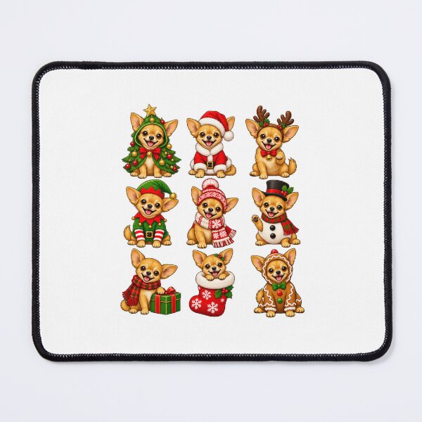 Item preview, Nine Festive Chihuahuas in Christmas Costumes designed and sold by skyartdesign.