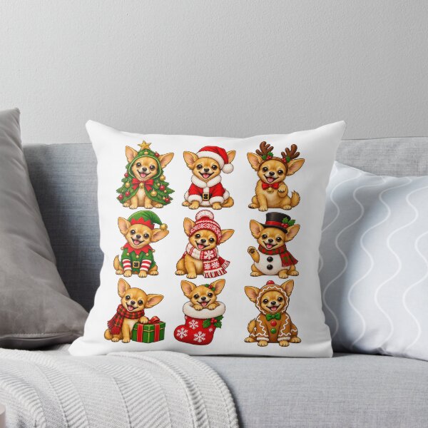 Item preview, Nine Festive Chihuahuas in Christmas Costumes designed and sold by skyartdesign.