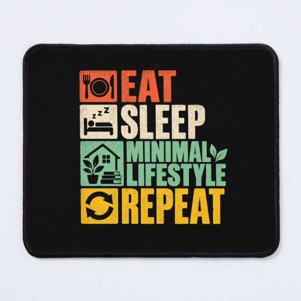 Item preview, Eat Sleep Minimal Lifestyle Repeat Minimalist Living Simple Life designed and sold by JonesFlora2025.