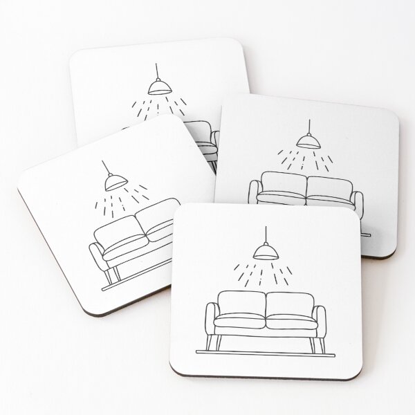 Item preview, An illustration of a wall above a sofa designed and sold by rasagamastore.