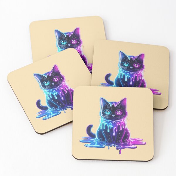 Item preview, Melting Neon Slime Kitty designed and sold by MidnightAnarchy.