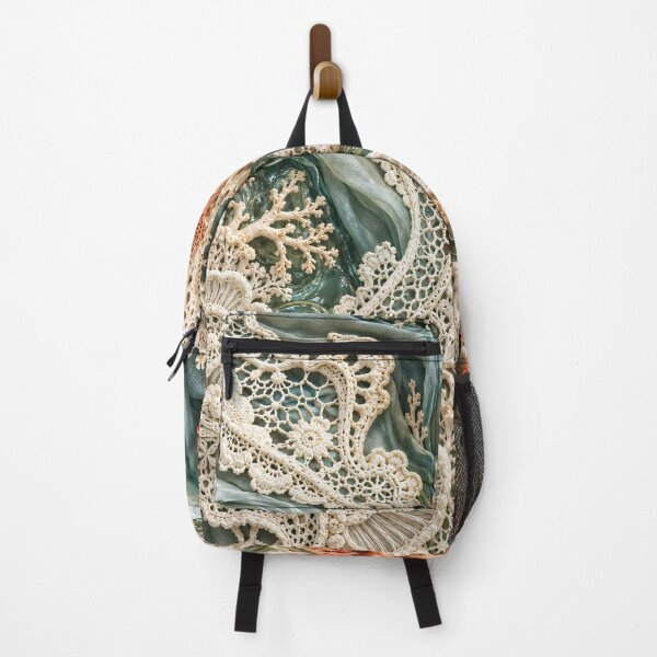 Item preview, Lace Coral Reef in Seafoam Green – Coastal Textile Ocean Art Print designed and sold by Kaleidoscope Print.