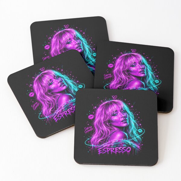 Item preview, Sabrina Carpenter Espresso Neon Portrait designed and sold by JMS-Artvintage.