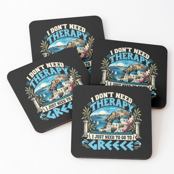 Item preview, I Don't Need Therapy I Just Need To Go To Greece Travel Vacation Wanderlust designed and sold by RetroMini2026.