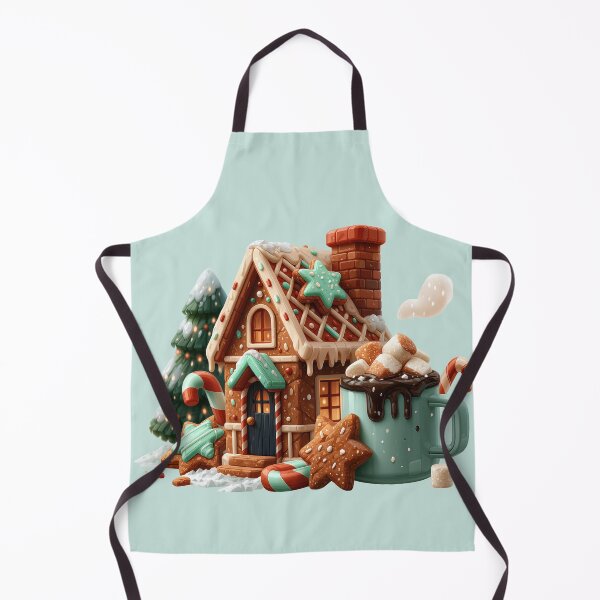 Item preview, Festive Gingerbread House with Hot Cocoa designed and sold by colorful-white.