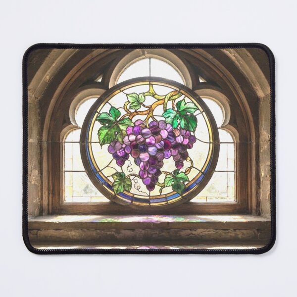 Item preview, Stained glass window grapes designed and sold by Stevercortinas.