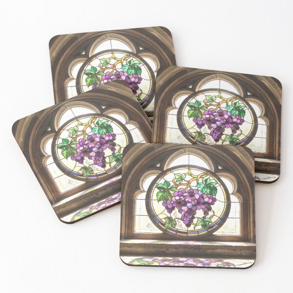 Item preview, Stained glass window grapes designed and sold by Stevercortinas.