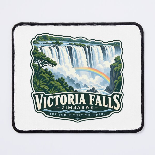 Item preview, Victoria Falls Zimbabwe The Smoke That Thunders Africa Travel Souvenir designed and sold by Star3NowForMe.