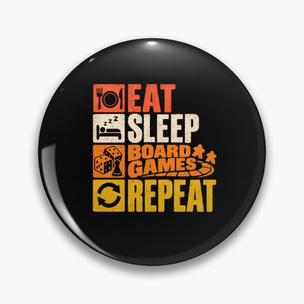 Item preview, Eat Sleep Board Games Repeat Board Gamer Tabletop Gaming Player designed and sold by SkeletonsDanger.