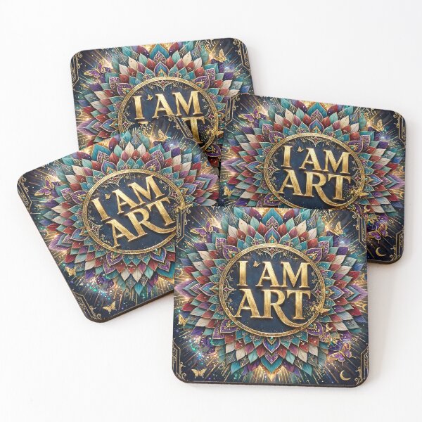 Item preview, I AM ART — Golden Mandala designed and sold by Lugo Sunset Visions.