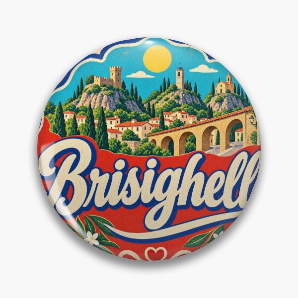 Item preview, Brisighella Italy Travel Souvenir Painted Italian Sign designed and sold by VisualArtsOasis.