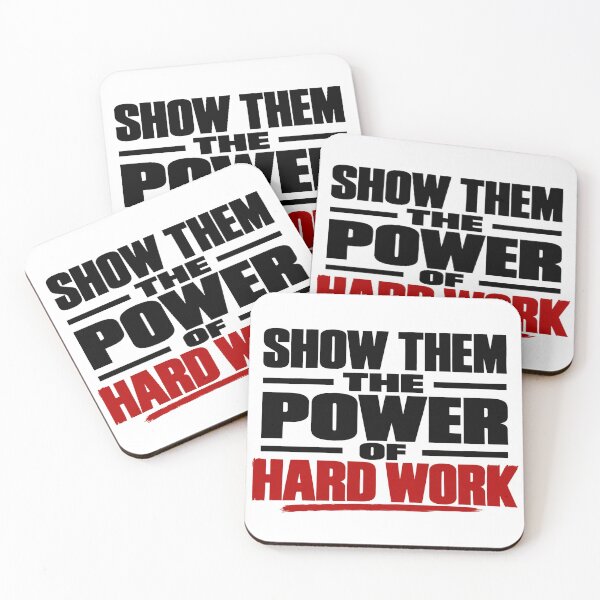 Item preview, Show Them the Power of Hard Work – Motivational Success Quote designed and sold by Lovestickerco.
