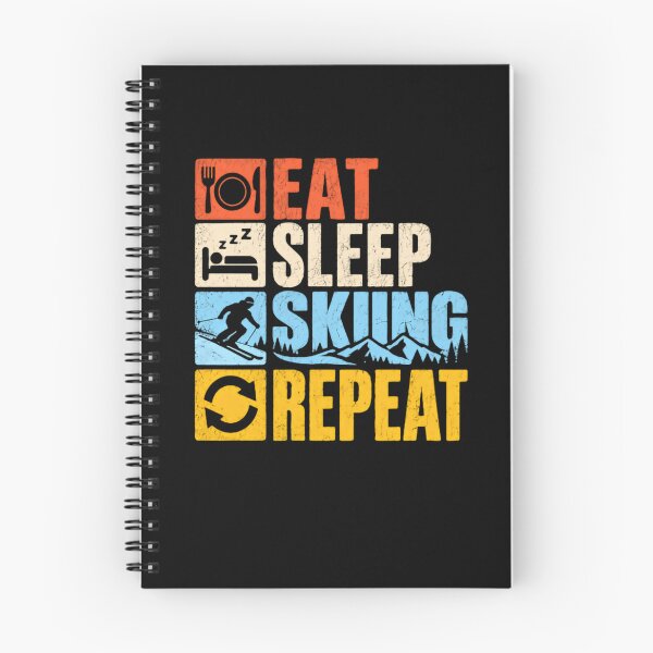 Item preview, Eat Sleep Skiing Repeat Skier Winter Sports Lover Hobby designed and sold by HumansStuck12.