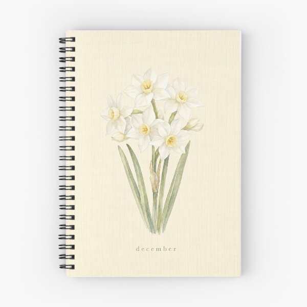 Item preview, December Birth Flower Narcissus Watercolor | Botanical Wall Art designed and sold by FixationStudio.