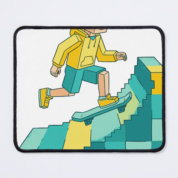 Item preview, Blocky Snowboarder Character Forest Design designed and sold by Ranpict.