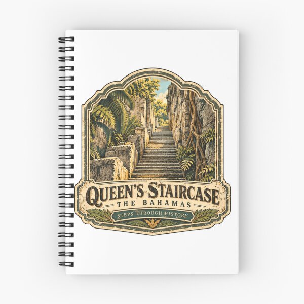 Item preview, Queen's Staircase The Bahamas Steps Through History | Nassau Caribbean Travel Vacation Landmark designed and sold by Star3NowForMe.