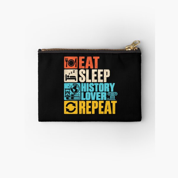 Item preview, Eat Sleep History Lover Repeat History Enthusiast Historian Teacher Student designed and sold by SkeletonsDanger.