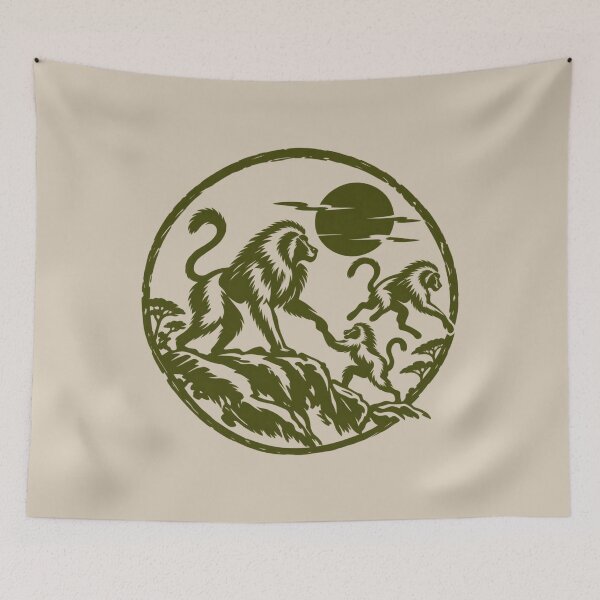 Item preview, Vintage African Baboon Safari Wildlife Graphic designed and sold by JonelCrafts.