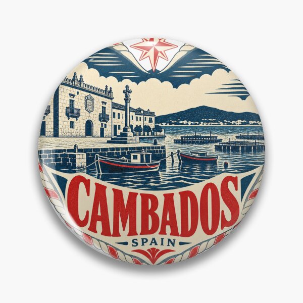 Item preview, Cambados Spain Travel Souvenir Nautical Woodcut Heart designed and sold by VisualArtsOasis.