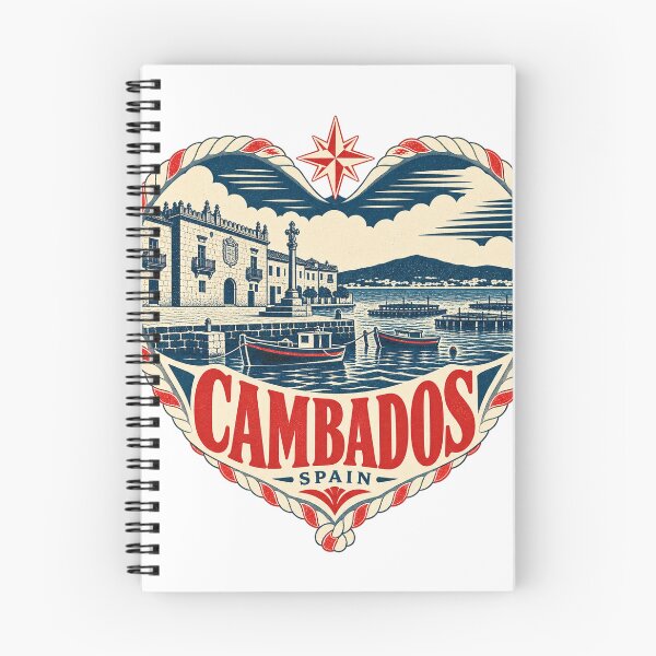 Item preview, Cambados Spain Travel Souvenir Nautical Woodcut Heart designed and sold by VisualArtsOasis.
