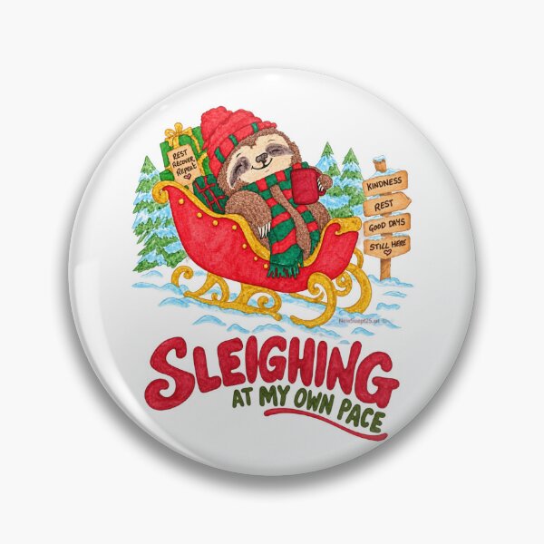 Item preview, Christmas Sloth Sleighing At My Own Pace designed and sold by newsuept25.art.