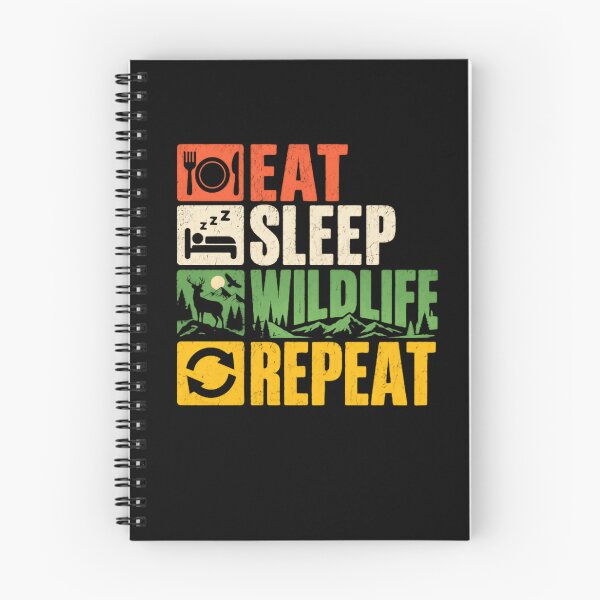 Item preview, Eat Sleep Wildlife Repeat Nature Enthusiast Explorer designed and sold by HumansStuck12.